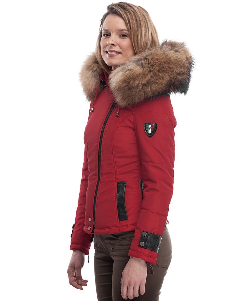Doudoune rouge et noir femme deals